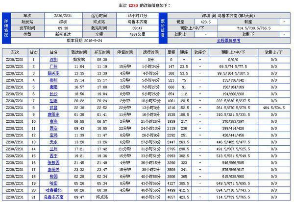 新列车时刻表_z230最新列车时刻表